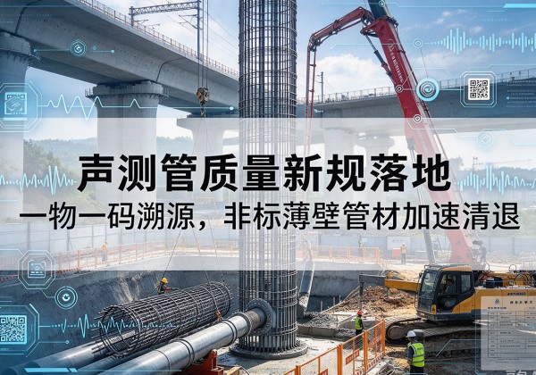 台儿庄声测管质量新规落地，一物一码溯源，非标薄壁管材加速清退